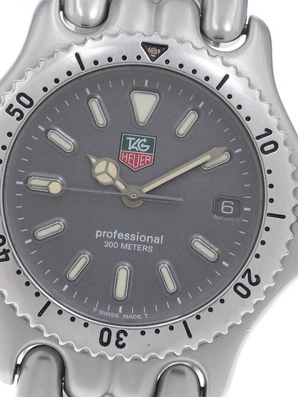 TAG HEUER S/el S99.713 Date Gray Dial Quartz Boy's Watch